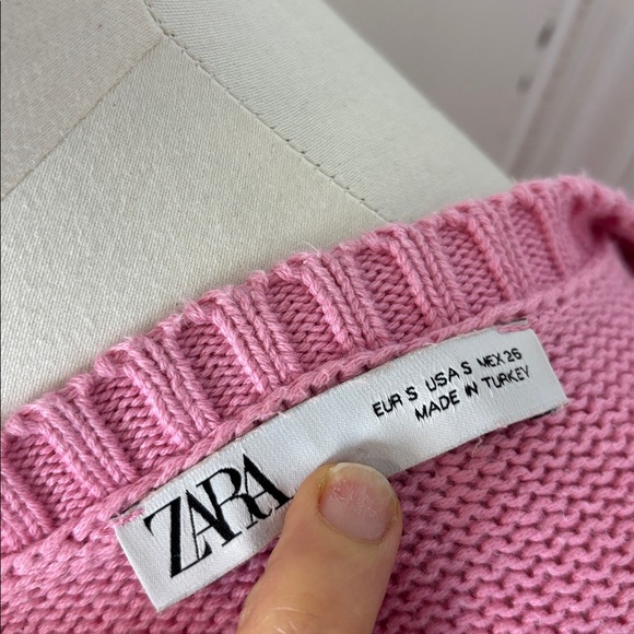 ZARA Soft Pink Cotton Knit Maxi Dress – Effortless Spring Staple (Size S) - Picture 7 of 7